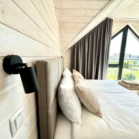 Деревянный коттедж Baltic Atelier Nad Morzem Z Sauna Грзибово